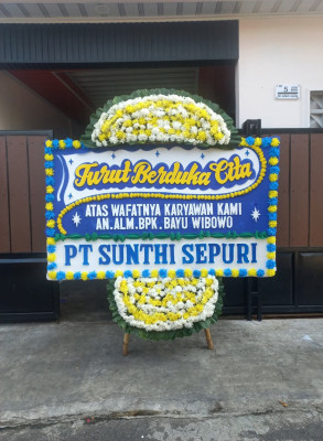 Papan Bunga Duka di Patokbeusi